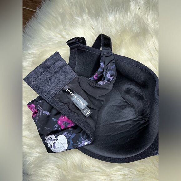 Torrid Curve 360 back smoothing lightly lined full coverage balconette bra 46 D - Picture 6 of 6